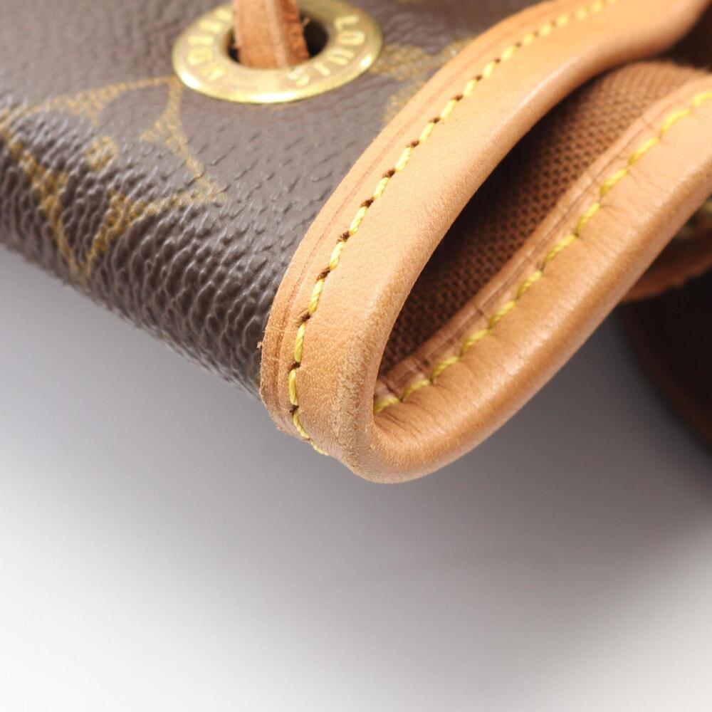 LOUIS VUITTON Authentic Brown Monogram Leather Backpack - Picture 6 of 10